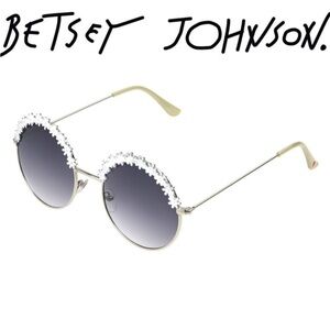 Betsey Johnson Floral Round Sunglasses